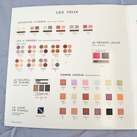 CHANEL VINTAGE CATALOGUE, 2000 MAKEUP, CREATION MAQUILLAGE PRINTEMPS 2000 CHANEL - Picture 4 of 16